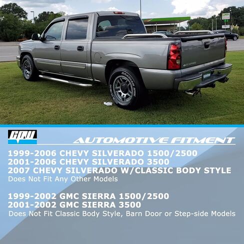 CPW Tail Lights Compatible with [1999 2000 2001 2002 2003 2004 2005 2006 Chevrolet Silverado] [2007 Classic Body] [1999-2003 GMC Sierra] Tail lights (Black Smoke) in Saudi Arabia