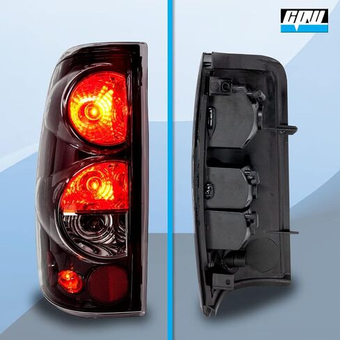CPW Tail Lights Compatible with [1999 2000 2001 2002 2003 2004 2005 2006 Chevrolet Silverado] [2007 Classic Body] [1999-2003 GMC Sierra] Tail lights (Black Smoke) in Saudi Arabia