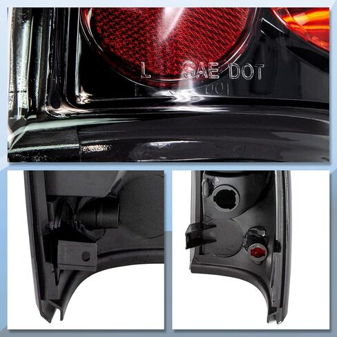 CPW Tail Lights Compatible with [1999 2000 2001 2002 2003 2004 2005 2006 Chevrolet Silverado] [2007 Classic Body] [1999-2003 GMC Sierra] Tail lights (Black Smoke) in Saudi Arabia