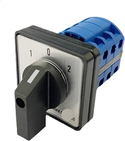 Rail Mounted Cam Switch 2/3/4/6/7 Position 20A 660V 3 Poles Rotary Changeover switches LW26-20 LW28-20 YMW26-20/3(AUTO-Off-Man) in Saudi Arabia