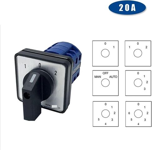 LW26-20 Electric 2/3/4/6/7 الموضع 20A 690V 3 أقطاب التحكم في تغيير ROTARY CAM SWITCH LW28-20 YMW26-20/3 (0-1-2-3) in Saudi Arabia