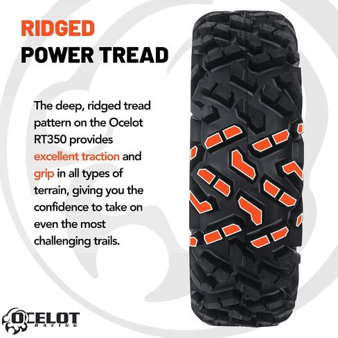 Ocelot RT350 Atlas All-Terrain ATV/UTV Tire, 6 Ply – All-Terrain Off-Road Tire, Size 29x11-14, Fits 29x11x14 for Maximum Traction & Durability in Saudi Arabia