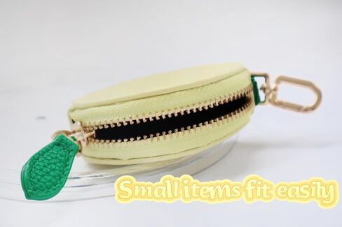 Lemon Shaped Coin Purse Adorable Keychain Leather Mini Zipper Wallet, Cute Fashion Charms Accessories Gift for Girls Women in Saudi Arabia