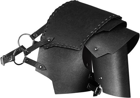 Medieval Armor Faux Leather Pauldron Shoulder Armor, Perfect Viking Accessories for LARP, Cosplay, and Halloween in Kuwait