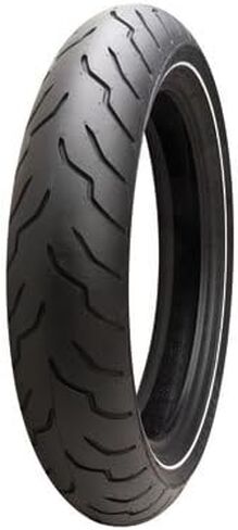 Dunlop American Elite Front Motorcycle Tire 130/80B-17 (65H) Narrow White Wall for Harley-Davidson Electra-Glide Classic FLHTC/I 2009-2013 in Kuwait