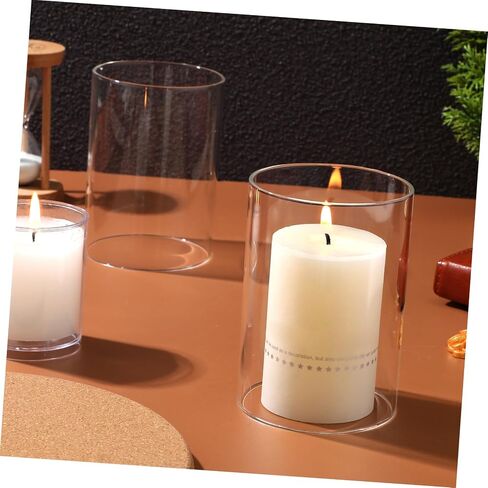 AmoSfun 2PCS Class Candle تغطي ظلال أنبوب شمعة لحفلات الشمعة لشموع اللهب المفتوح لحفلات الزفاف ديكور المنزل والمناسبات الخاصة in Saudi Arabia