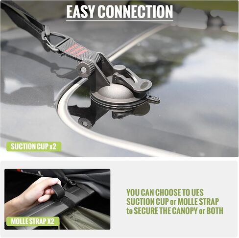 Portable Car Awning for SUV, Vehicle Awning for Camping Van Truck, Needn't Roof Rack Hardwares Waterproof UV50+ in Kuwait