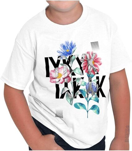 Brisco Brands Urban Streetwear Iykyk Flowers Crewneck T Shirts Boy Girl in Saudi Arabia