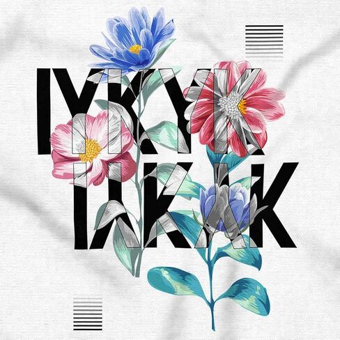 Brisco Brands Urban Streetwear Iykyk Flowers Crewneck T Shirts Boy Girl in Saudi Arabia
