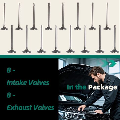 IV323 EV314 Intake Exhaust Valves Fit for Buick Lacrosse Regal Verano Fit for Chevy Cobalt Equinox HHR Impala Malibu Fit for GMC Terrain for Solstice for Sky 2.4l 2.0l 2007-2017 in Saudi Arabia