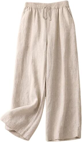 Capri Sets Women 2 Piece Outfits Summer Fall Casual 3/4 Sleeve Embroidered Tops Capri Pant Cotton Linen Lounge Set in Saudi Arabia