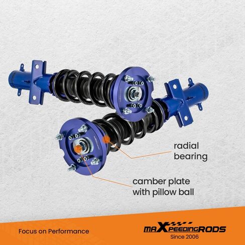 ملفات MaxPeedingrods لفورد موستانج S-197 2005-2014 ، طقم التعليق القابل للتعديل في الارتفاع ، مجموعة تخفيض الإعداد المسبق الأزرق in Kuwait
