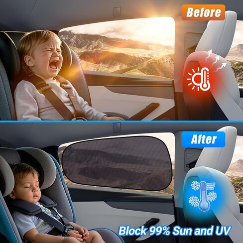 Zatooto Tesla Model Y Shades for Window Window Sun Shade شبه شفافة ثابتة مخصص مناسب 2020-2024 | 95 ٪ الأشعة فوق البنفسجية والحرارة | حماية الخصوصية | لا يوجد تثبيت لاصق خالٍ من الأدوات in Kuwait