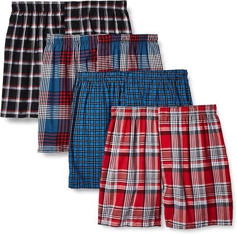 Hanes Men's Men's 4 Pack Comfortblend Boxers مع Freshiq in Saudi Arabia