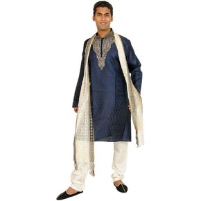 Men Kurta Sherwani مجموعة ثلاث قطع بالإضافة إلى أحجام كبيرة حتى 7xl بوليوود الحفل الهندي حفل زفاف in Saudi Arabia