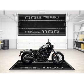 حصيرة المرآب لـ Rebel 1100 Motorcycle Model ، حصيرة مواقف للسيارات ، حصيرة حفرة ، مرآب غير قابلة للانزلاق ومرآب صالة عرض السجاد (رمادي معدني ، الحجم 1: 86.6 × 39.4/220 × 100 سم) in Kuwait