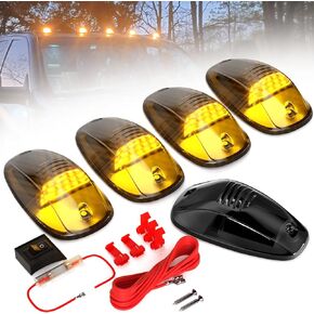 PSEQT 5PCS 24LED CAB ROOP TOP MARKER LED LED LED PRISPLE مع عدسة مدخنة متوافقة مع شاحنات DODGE RAM 1500 2500 3500 4500 5500 (2003-2018) in Kuwait