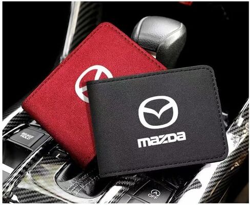 حامل رخصة قيادة الجلود ل Mazda 6/Atenza سيدان 2008 2009 2010 2011 2012 ، Slim ، حماية النوافذ ، إكسسوارات السيارات ، محفظة حامل بطاقة السيارة ، حامل بطاقة الائتمان ، براون in Kuwait