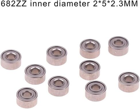 20pcs 682ZZ 2 * 5 * 2.3mm Bearing Shielded Deep Groove Ball Bearings Miniature in Saudi Arabia