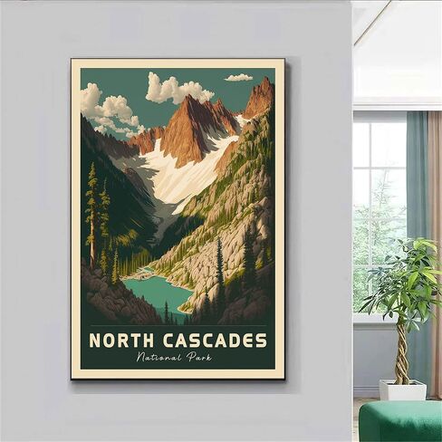 Thunala Rocky Mountain National Park Poster/Canvas – Multiple Sizes, Colorado Wall Art, US National Parks Print, Nature Lover Gift, Scenic Landscape Travel Décor in Saudi Arabia