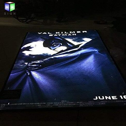 27 × 40 بوصة ملصقات فيلم أبرز إطار مصباح LED الإطار الأسود ، إطار ملصق الإعلان الخلفي in Saudi Arabia