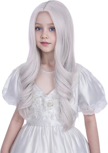 شعر مستعار وردي للأطفال طويل وردي فاتح شعر مستعار طويل مموج ومجعد شعر مستعار للأطفال وردي فاتح شعر مستعار للفتيات الصغيرات باللون الوردي الجزء الأوسط شعر مستعار صناعي طبيعي مع غطاء شعر مستعار in Kuwait