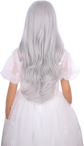 شعر مستعار وردي للأطفال طويل وردي فاتح شعر مستعار طويل مموج ومجعد شعر مستعار للأطفال وردي فاتح شعر مستعار للفتيات الصغيرات باللون الوردي الجزء الأوسط شعر مستعار صناعي طبيعي مع غطاء شعر مستعار in Kuwait