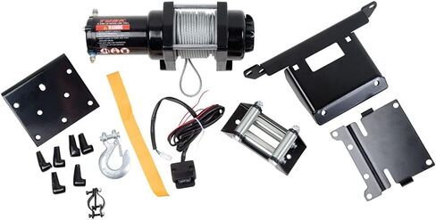 Tusk Winch مع حبل الأسلاك و Mount Plate 2500 رطل لـ Honda Rancher 420 4x4 DCT IRS EPS 2019-2023 in Kuwait