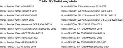 Tusk Winch مع حبل الأسلاك و Mount Plate 2500 رطل لـ Honda Rancher 420 4x4 DCT IRS EPS 2019-2023 in Kuwait