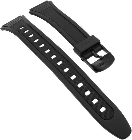 Casio Watch Strap watchband Resin Band Black 18mm W-201-1AVEF W-201 W-201G-9 in Saudi Arabia