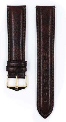 Hirsch Ascot Calf Leather Watch Strap - Chesterfield English Style - 18mm-20mm - Choose Color & Size - Quick Release Watch Band in Saudi Arabia