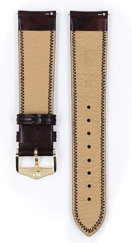 Hirsch Ascot Calf Leather Watch Strap - Chesterfield English Style - 18mm-20mm - Choose Color & Size - Quick Release Watch Band in Saudi Arabia