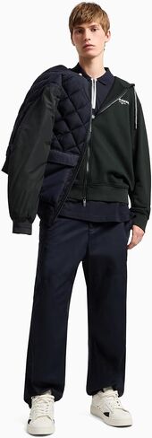 Armani Exchange Men's Back Logo Full Zip Hoody in Kuwait
