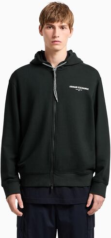 Armani Exchange Men's Back Logo Full Zip Hoody in Kuwait