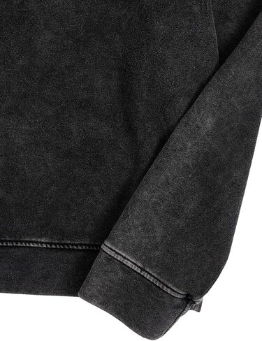 WDIRARA Men's Y2k Letter Graphic Distressed Long Sleeve Hoodie Vintage Hipster Loose Fit Hooded Sweatshirt in Saudi Arabia