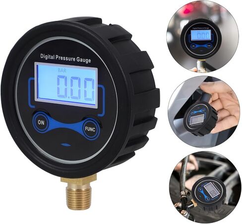PRETYZOOM Digital Tire Pressure Gauge High Sensitivity Automotive Testing Device for Real Monitoring Lightweight Tire Pressure Tester for Cars Trucks Rvs and Bicycles in Saudi Arabia