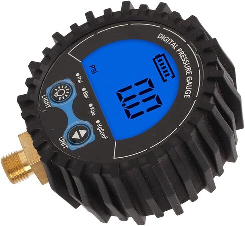 مقياس ضغط الإطارات الرقمية دقة عالية شاشة شاشة LCD أربعة وحدة قابلة للتحويل 3 200psi العجلات إطار هواء مراقبة المختبر M11x1 Thread الأزرق الإضاءة الخلفية لشاحنات السيارات in Saudi Arabia