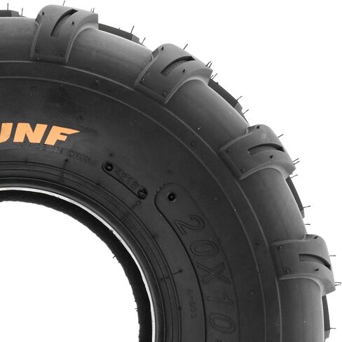 SunF A003 ATV/UTV/Lawn-Mowers Off-Road Tire 20x10-8, 6 PR, Directional Knobby Tread in Saudi Arabia