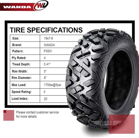 WANDA One UTV ATV Tire 24x9-10 24x9x10 6PR Bighorn Style in Saudi Arabia