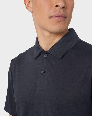 32 Degrees Men’s Everyday Micro Stripe Polo Shirt | Moisture Wicking | Stretch Comfort | Golf | Office in Saudi Arabia