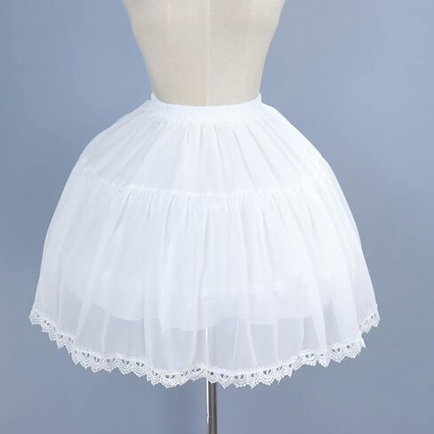 Crinoline Underskirt Petticoat Cage 2 Hoops Knee Length for Women Girls Bridal Dress Vintage Gown Colorless Hoop Skirt in Saudi Arabia