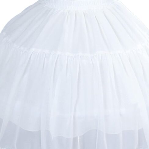 Crinoline Underskirt Petticoat Cage 2 Hoops Knee Length for Women Girls Bridal Dress Vintage Gown Colorless Hoop Skirt in Saudi Arabia