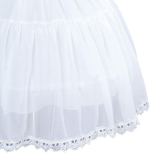 Crinoline Underskirt Petticoat Cage 2 Hoops Knee Length for Women Girls Bridal Dress Vintage Gown Colorless Hoop Skirt in Saudi Arabia