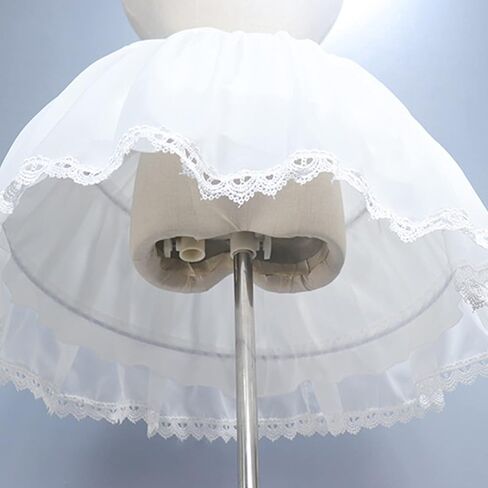 Crinoline Underskirt Petticoat Cage 2 Hoops Knee Length for Women Girls Bridal Dress Vintage Gown Colorless Hoop Skirt in Saudi Arabia
