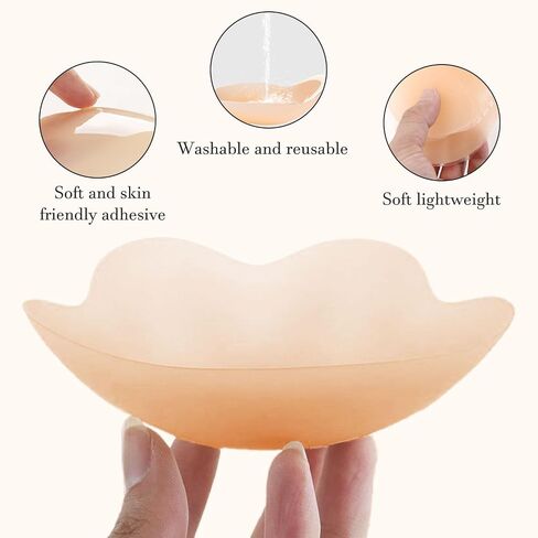 Sticky Bra Backless Strapless Bras, Invisible Comfortable Adhesive Push Up Bra Breast Lift Pasties Reusable in Saudi Arabia