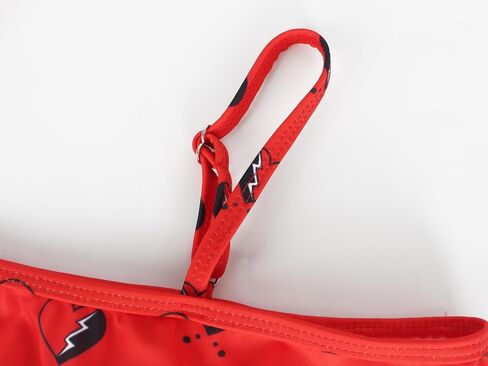 Jurebecia Princess Bathing Suit for Girls 2-Piece Swimsuit Kids Bikini Set Princess Role Play Ruffle Swimwear in Kuwait