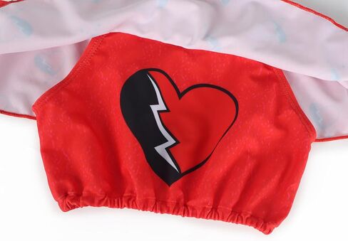 Jurebecia Princess Bathing Suit for Girls 2-Piece Swimsuit Kids Bikini Set Princess Role Play Ruffle Swimwear in Kuwait