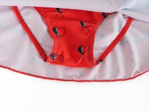 Jurebecia Princess Bathing Suit for Girls 2-Piece Swimsuit Kids Bikini Set Princess Role Play Ruffle Swimwear in Kuwait