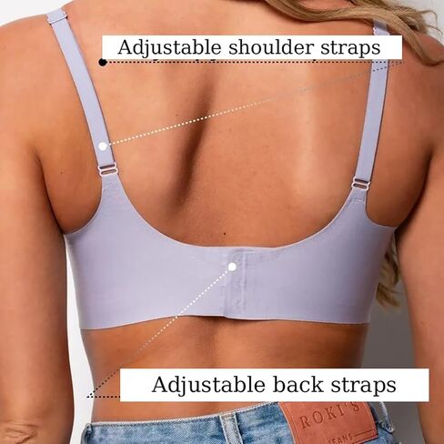 صدرية لاسلكية للنساء الدانتيل ضد الرقبة لا underwire دفع حمالة صدر سلسة برازيت تغطية كاملة in Kuwait