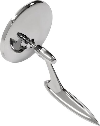 HECASA Side Mirrors Chrome Round Outside Ribbed Base Compatible with 1963 1964 1965 Chevy Chevelle Impala Nova Corvair El Camino Pair Rearview Mirrors in Saudi Arabia